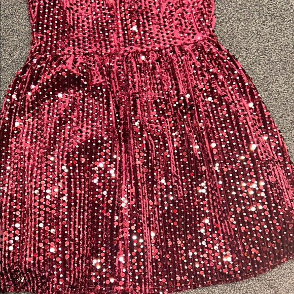 Forever 21 Red Sequin Cocktail Dress - Picture 7 of 9